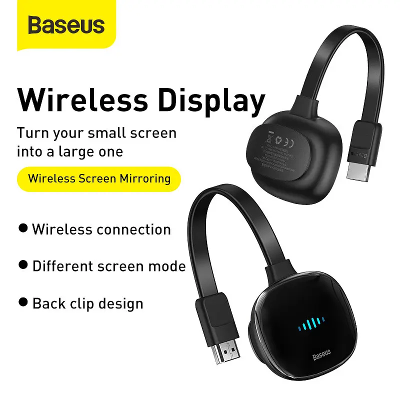 Бездротовий приймач HDMI адаптер Baseus Meteorite Shimmer wireless display adapter - фото 4