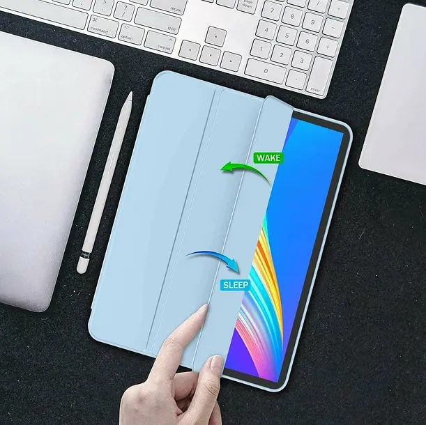 Чохол-книжка BeCover Tri Fold Soft TPU Silicone для Apple iPad Pro Pro 13" M4 2024 Світло-блакитний (711753) - фото 4