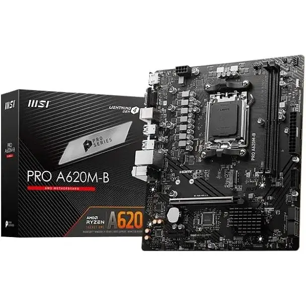 Материнська плата MSI Pro A620M-B Socket AM5 - фото 2