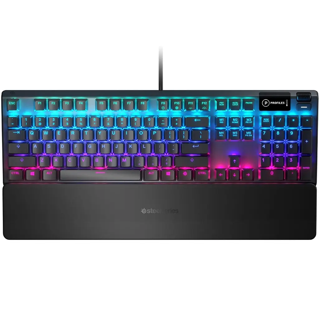 Клавіатура ігрова механічна SteelSeries Apex 5 (Blue Switch) UA OLED Smart Display (64532) - фото 6