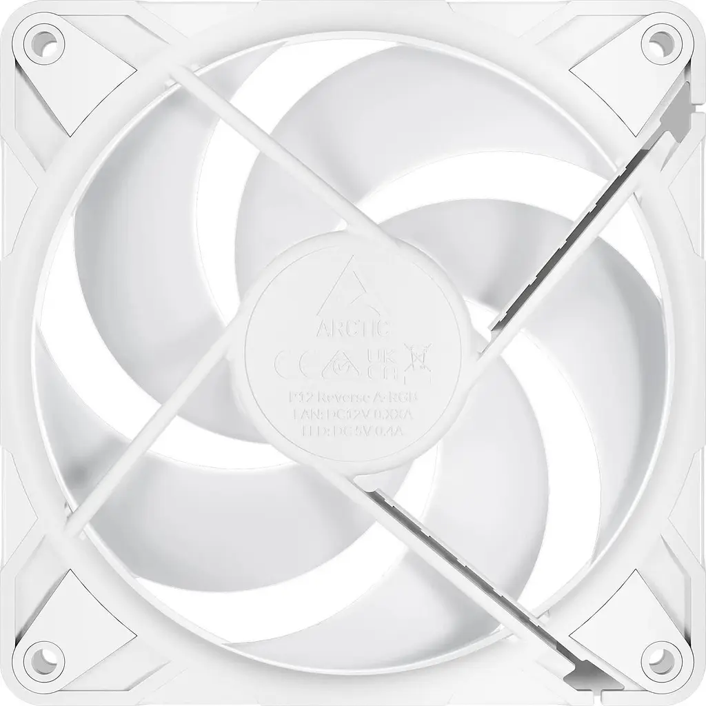 Вентилятор Arctic P12 PRO Reverse ARGB White (ACFAN00325A) - фото 3