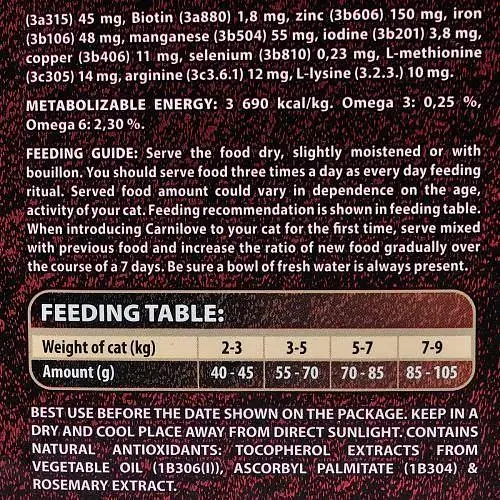 Сухой корм Carnilove Cat Sterilised для стерилизованных кошек ягненок и кабан 6 кг - фото 5