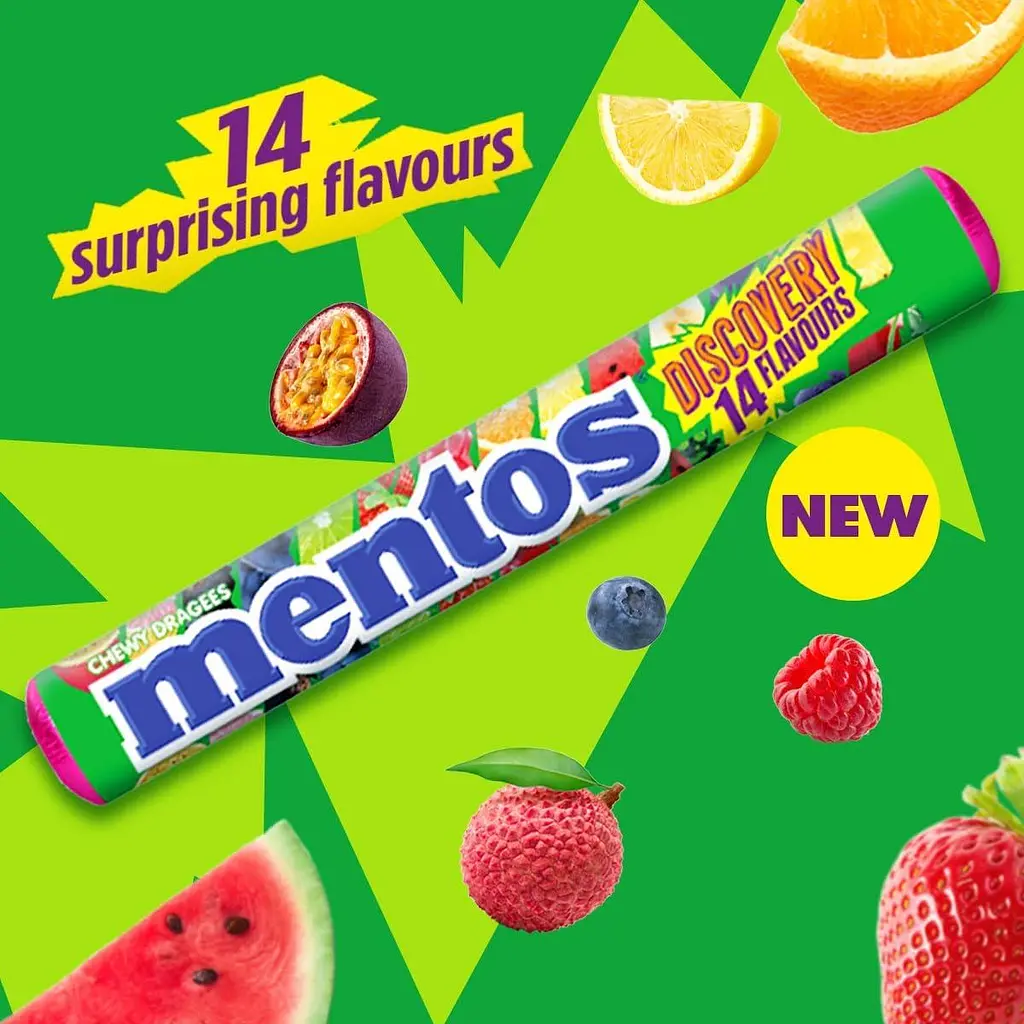 Драже Mentos Discovery 14 смаків 3×37.5г - фото 3