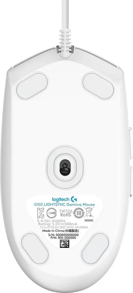 Миша Logitech G102 Lightsync White (910-005824) [68723] - фото 4