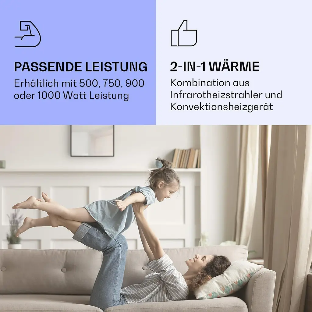 Інфрачервоний обігрівач дзеркало Klarstein La Palma Smart 500 Вт (10039827) - фото 4