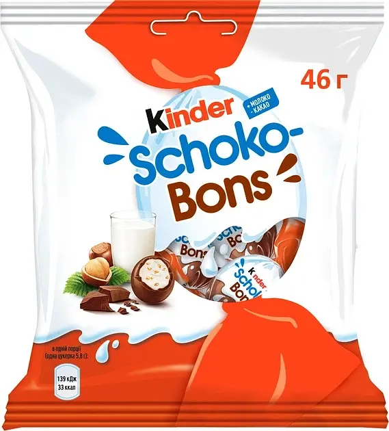 Упаковка цукерок Kinder Schoko-Bons 46 г х 12 шт - фото 2