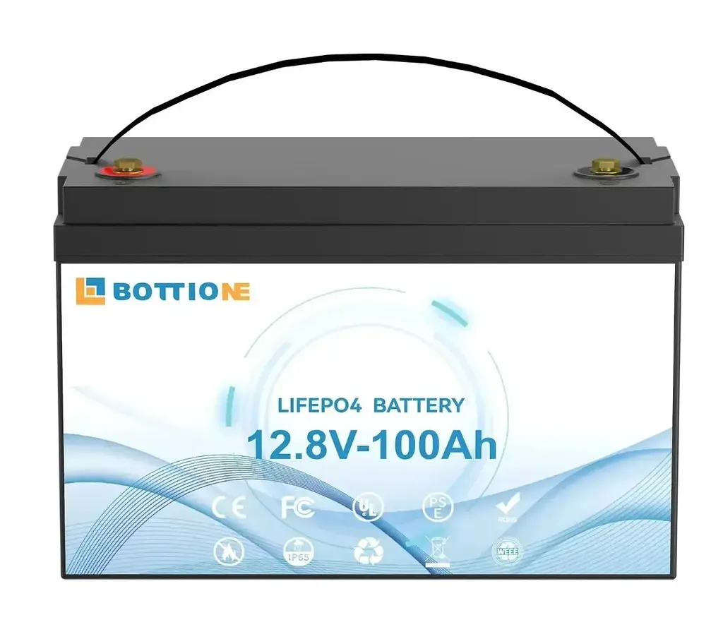 Аккумуляторная батарея для ИБП, инвертора LiFePO4 Bottione 12.8V 100Ah BMS 1280Wh с зарядкой - фото 2