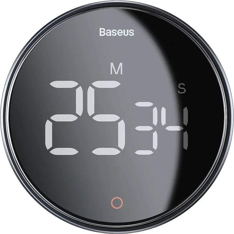 Таймер електронний Baseus Heyo Rotation Countdown Timer Pro dark gray (FMDS000013) - фото 2