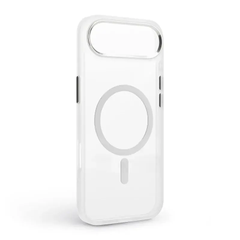Чохол до мобільного телефона Armorstandart Unit MagCase Apple iPhone 17 Air Clear Silver + Pink Button Set (ARM90584) - фото 2