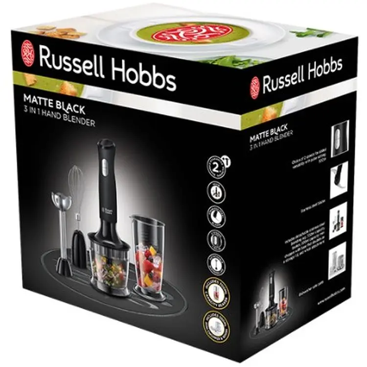 Блендер Russell Hobbs Matte Black 500 Вт чорний (24702-56) - фото 2