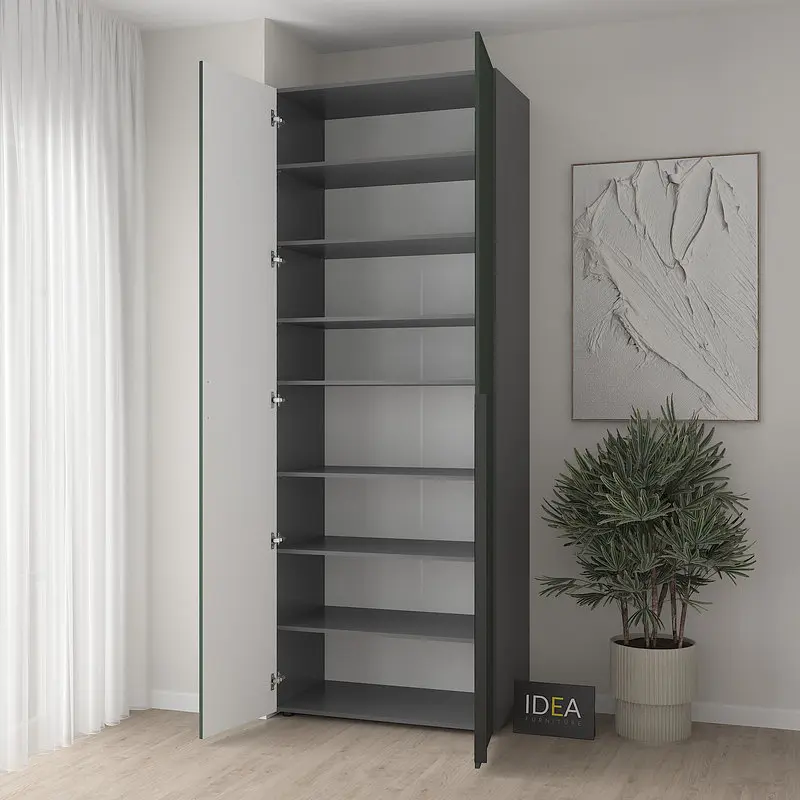 Шафа для одягу з полицями С-9.1 Антрацит/Камуфляж Idea - фото 2