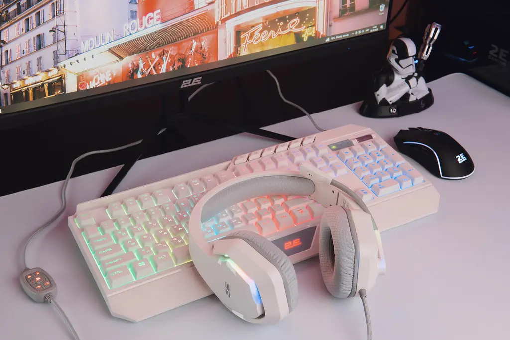 Гарнитура 2E Gaming HG315 RGB USB 7.1 White (2E-HG315WT-7.1) - фото 3