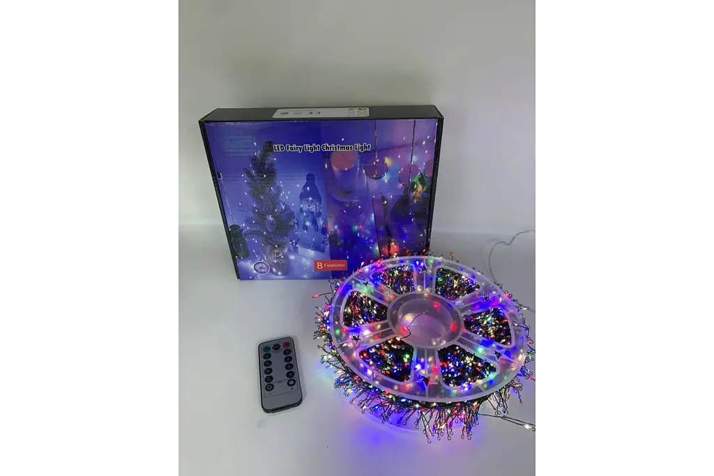 Гірлянда Роса на котушці феєрверк - мішура від USB, 20м, 600LED + пульт Мультик - фото 2