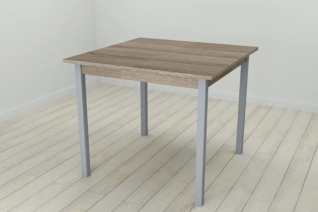 Стол кухонный Ferrum-decor Диего 75x80x80 Серый ДСП Сонома Трюфель 16мм (FRD-106307) - фото 5