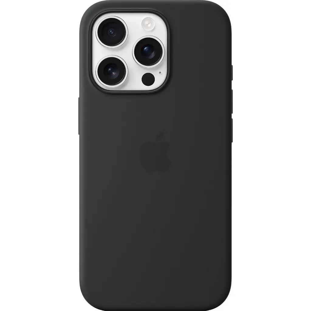 Чохол Silicone Case with MagSafe для Apple iPhone 16 Pro Black AAA [116597] - фото 3