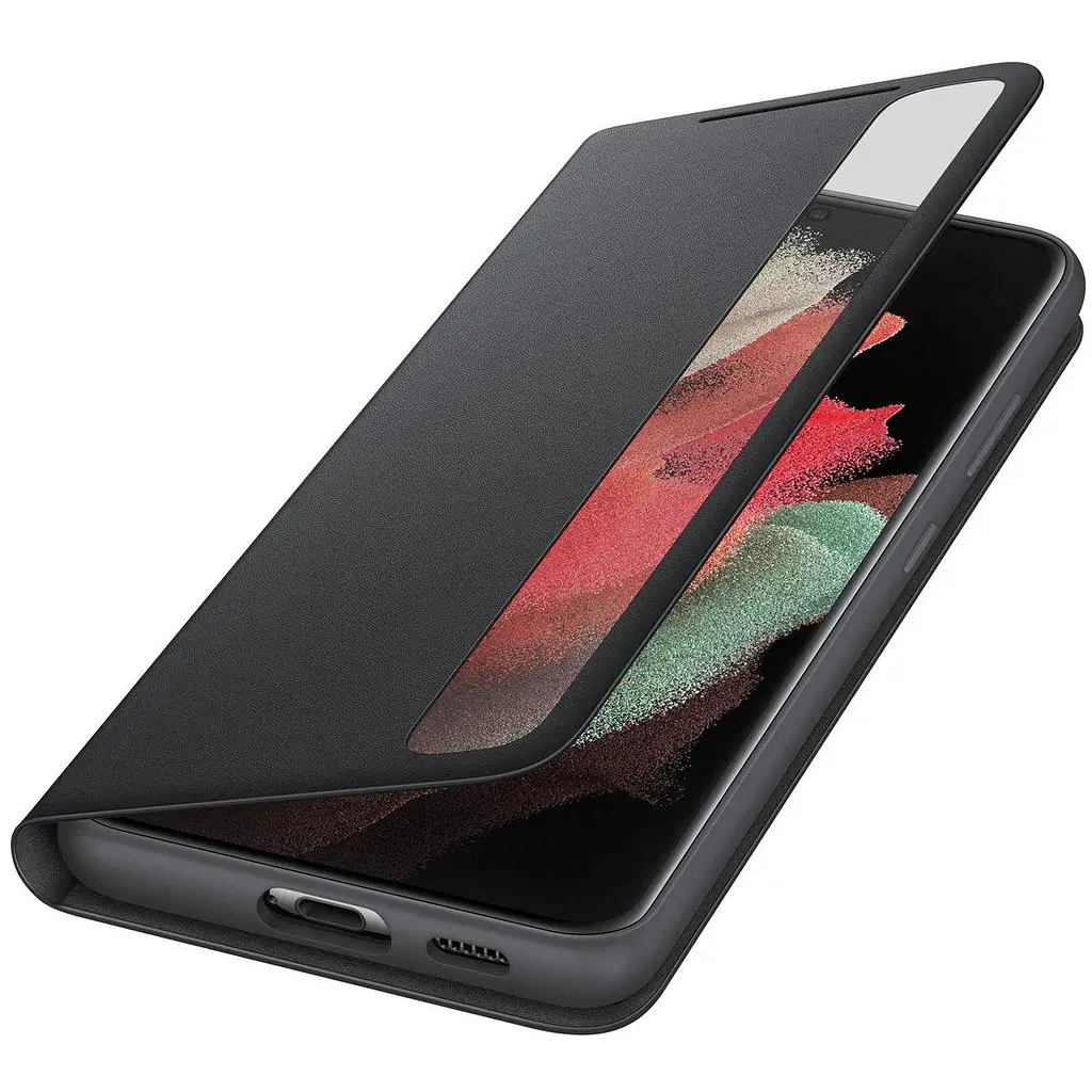 Чохол-книжка S-View Clear View Flip Cover EF-ZG998CBEGRU для Samsung Galaxy S21 Ultra 5G (6.8") Чорний - фото 5