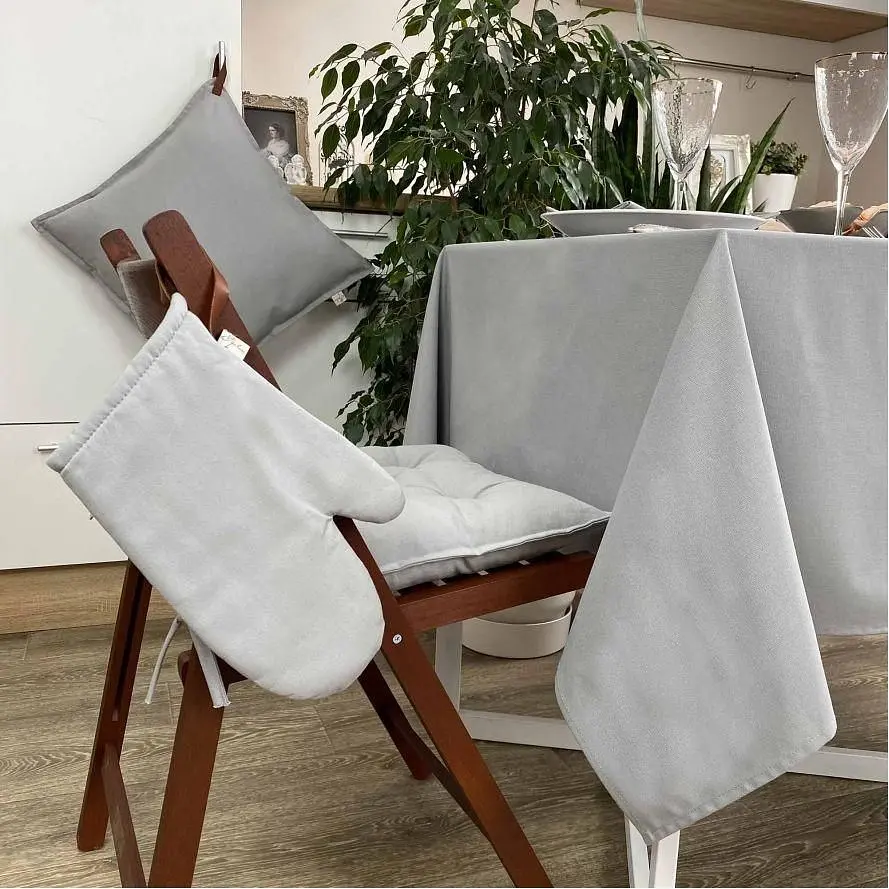 Скатертина Прованс 180х145 см сіра (21415) - фото 3