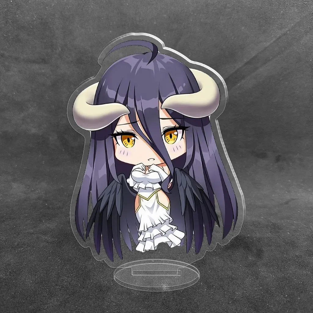 Акрилова колекційна фігурка Chibi Аніме Король Overlord Albedo, Альбедо 1 10 см - фото 2