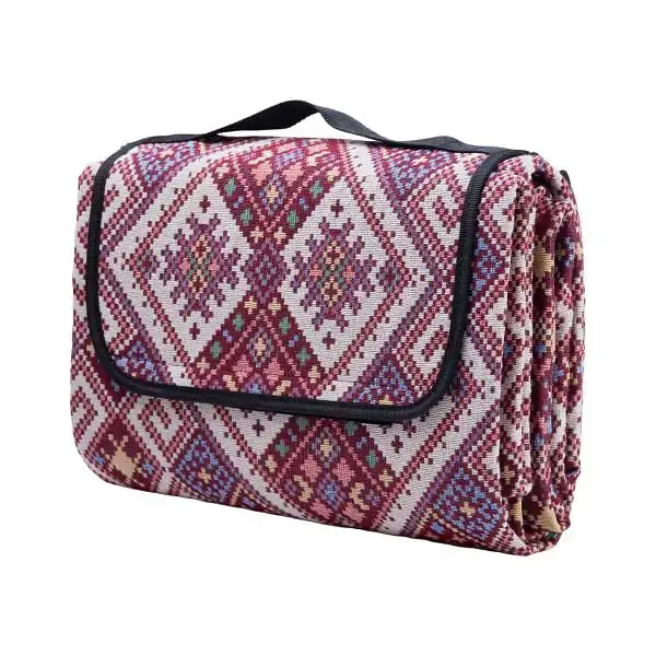 Коврик для пикника Lugi жаккардовый 145х200 см красный LU012R - фото 4