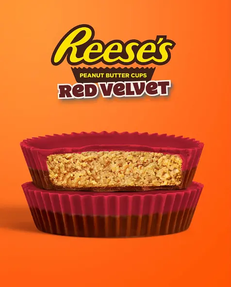 Цукерки Reese's Red Velvet Peanut Butter Cups 40г - фото 3