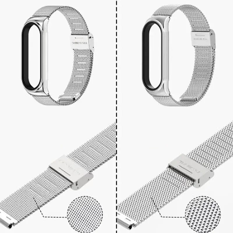 Ремінець до фітнес браслета BeCover Metal для Xiaomi Mi Smart Band 7 Gold (707495) - фото 2