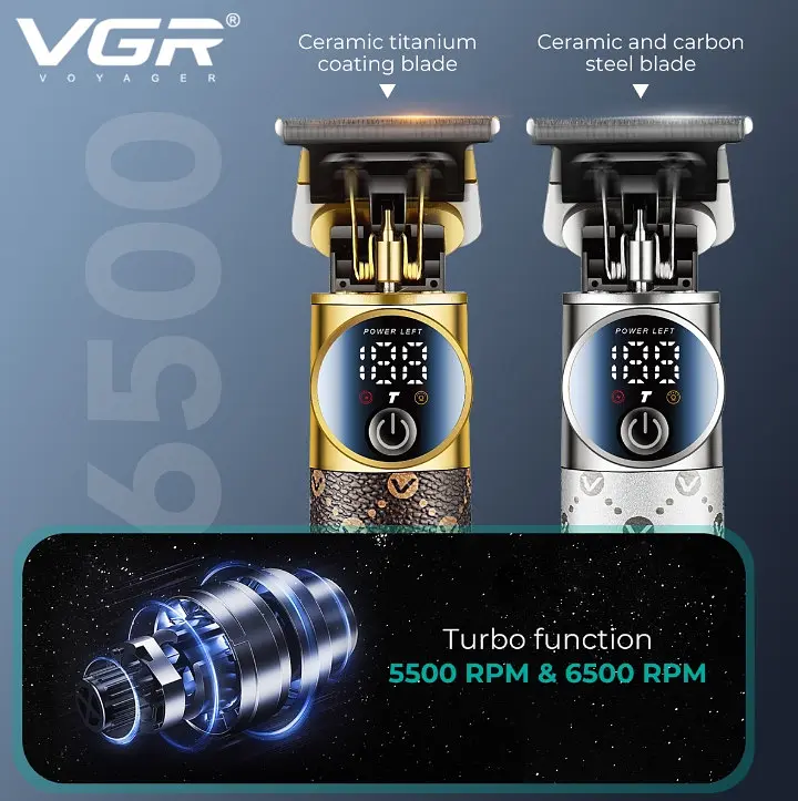 Триммер VGR V-942 Brown - фото 4