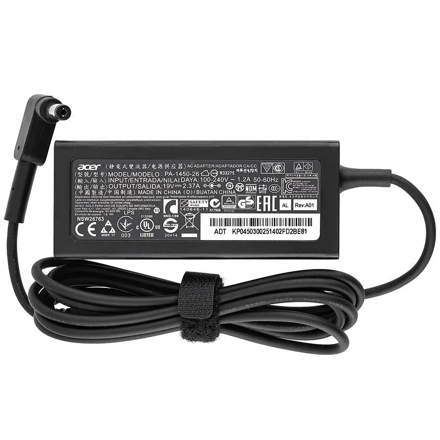 Блок живлення для ноутбука ACER 19V 2.37A 45W 5.5x1.7мм чорний - фото 2