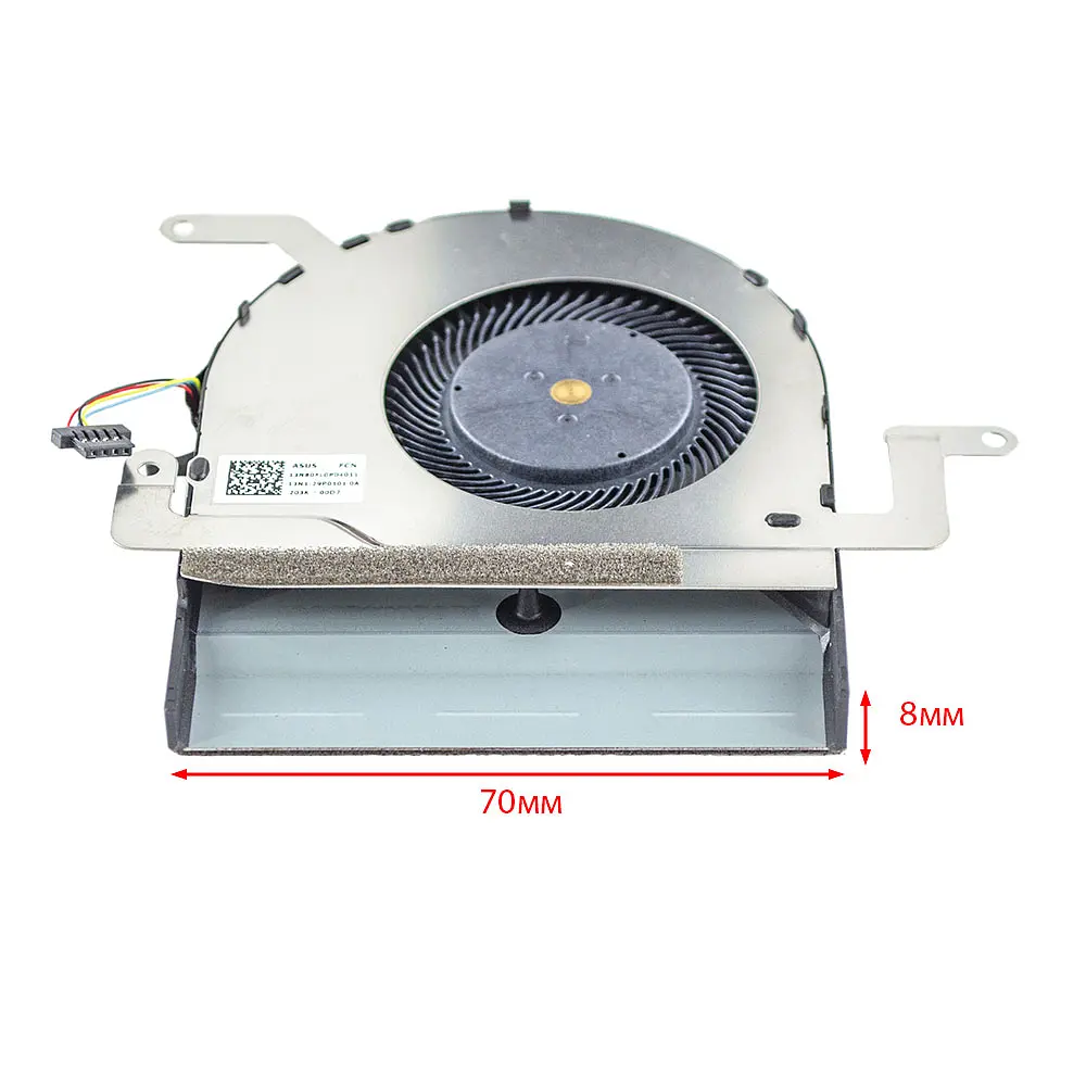 Вентилятор для Asus M580 N580 X580GD X580VD X580VN, (CPU FAN 5V 0.5A, 13NB0FL0P04011, 13N1-29P0101, FJNL DFS501105PQ0T) - фото 3