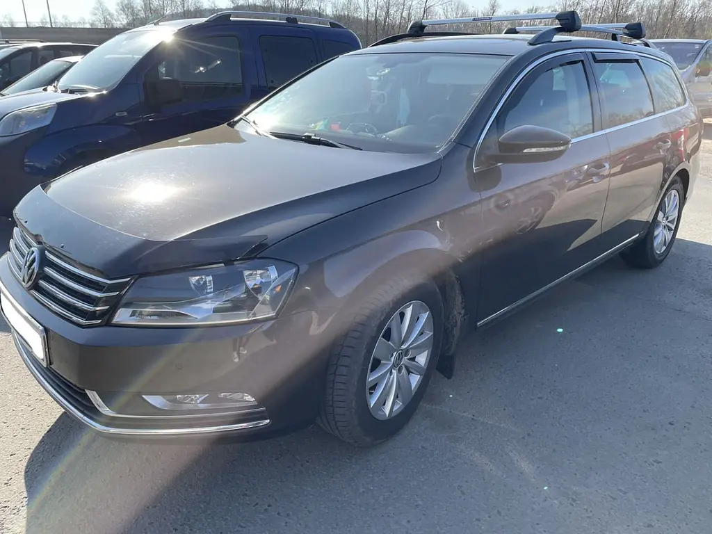 Дефлектор капоту мухобійка Volkswagen Passat B7 2011-2015 (FH-VW43) - фото 4