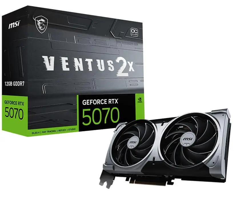 Видеокарта MSI RTX 5070 12G VENTUS 2X OC (RTX 5070 12G VENTUS 2X OC) (GDDR7, 192 bit, PCI-E v5.0) Б/у - фото 7