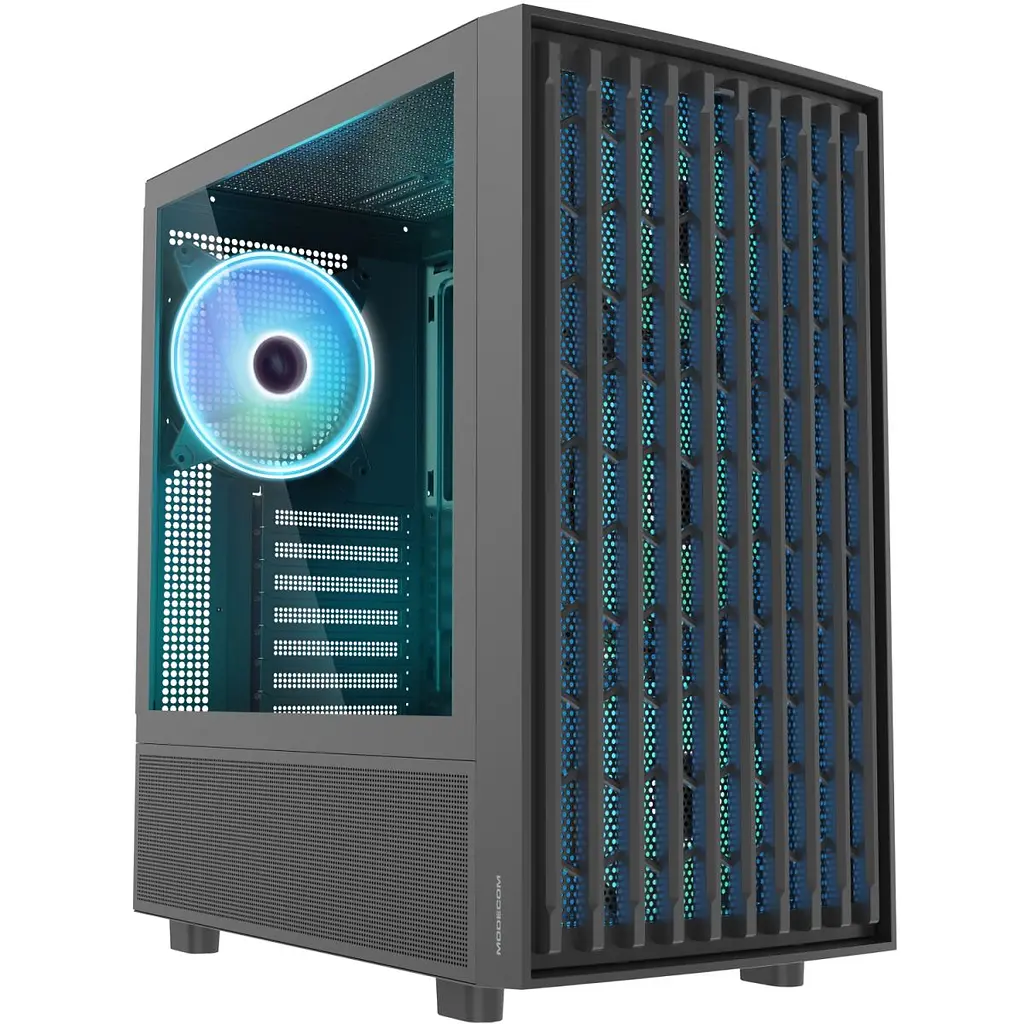 Корпус Modecom BREEZE BLACK USB 3.0x2 USB-Cx1 ARGB 4x140 мм fans без БЖ ATX (AT-BREEZE-MG-ARGB-10-0000) - фото 10
