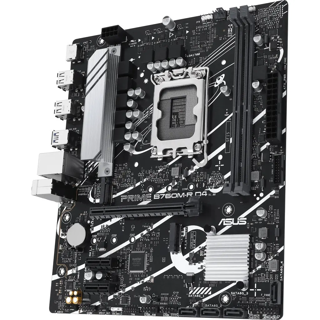Материнська плата ASUS PRIME B760M-R D4 - фото 4