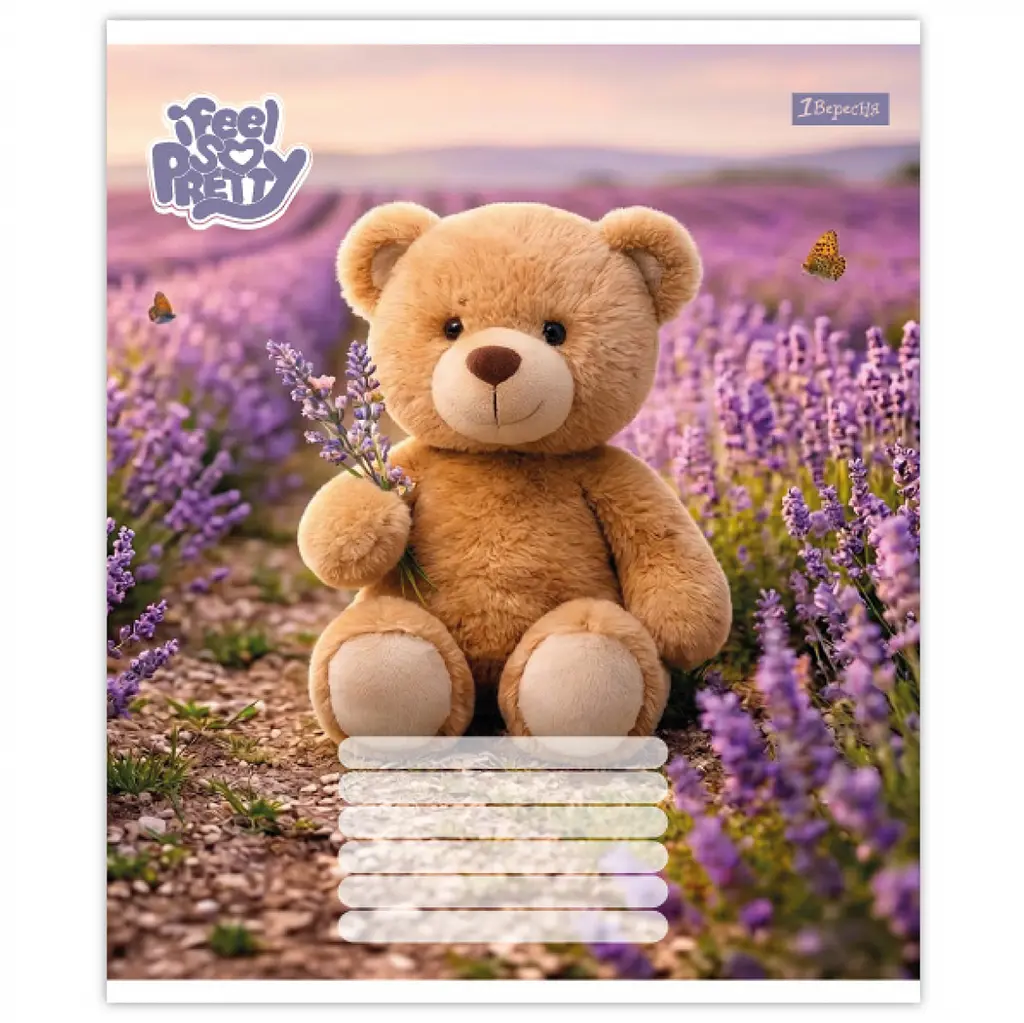 Зошит шкільний 1Вересня Bear stories А5 18 аркушів клітинка 25 шт. (768972) - фото 5