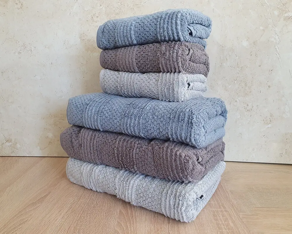 Набір турецьких махрових рушників Cestepe MicroCotton Premium 3 штуки 50x90 + 3 штуки 70х140 Nesha щільність 600 г/м2 - фото 7