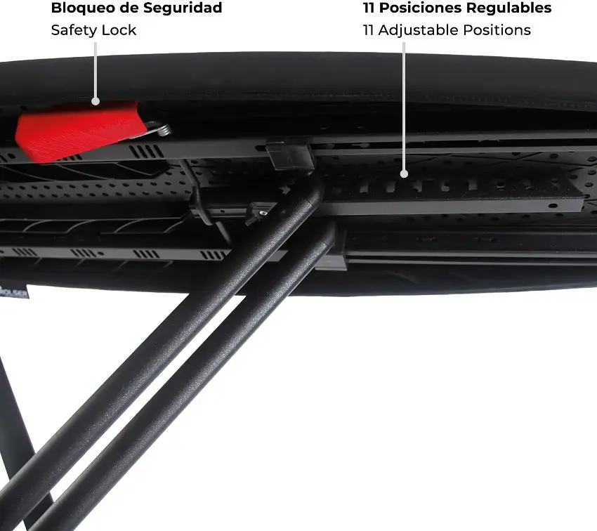 Дошка для прасування Rolser K-Surf Black Tube Negro (K07002-1023) - фото 5