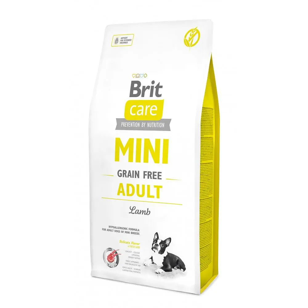 Сухий корм Brit Care GF Mini для дорослих собак мініатюрних порід, з ягням 7 кг (арт.170772/520121)