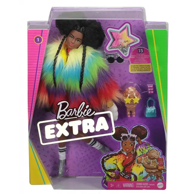 Лялька Barbie Екстра у веселковій накидці (GVR04) - фото 5