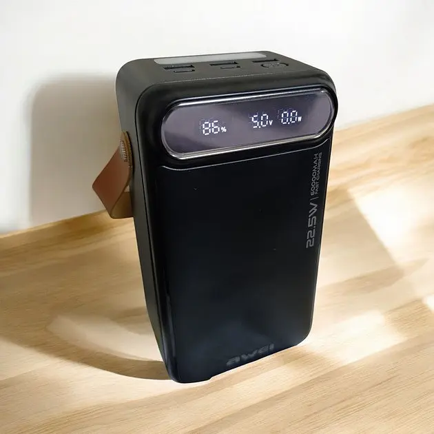 Павербанк для роутера, модему AWEI P101K Power Bank 60000 mAh Чорний, повербанк для телефона, ноутбуків - фото 2