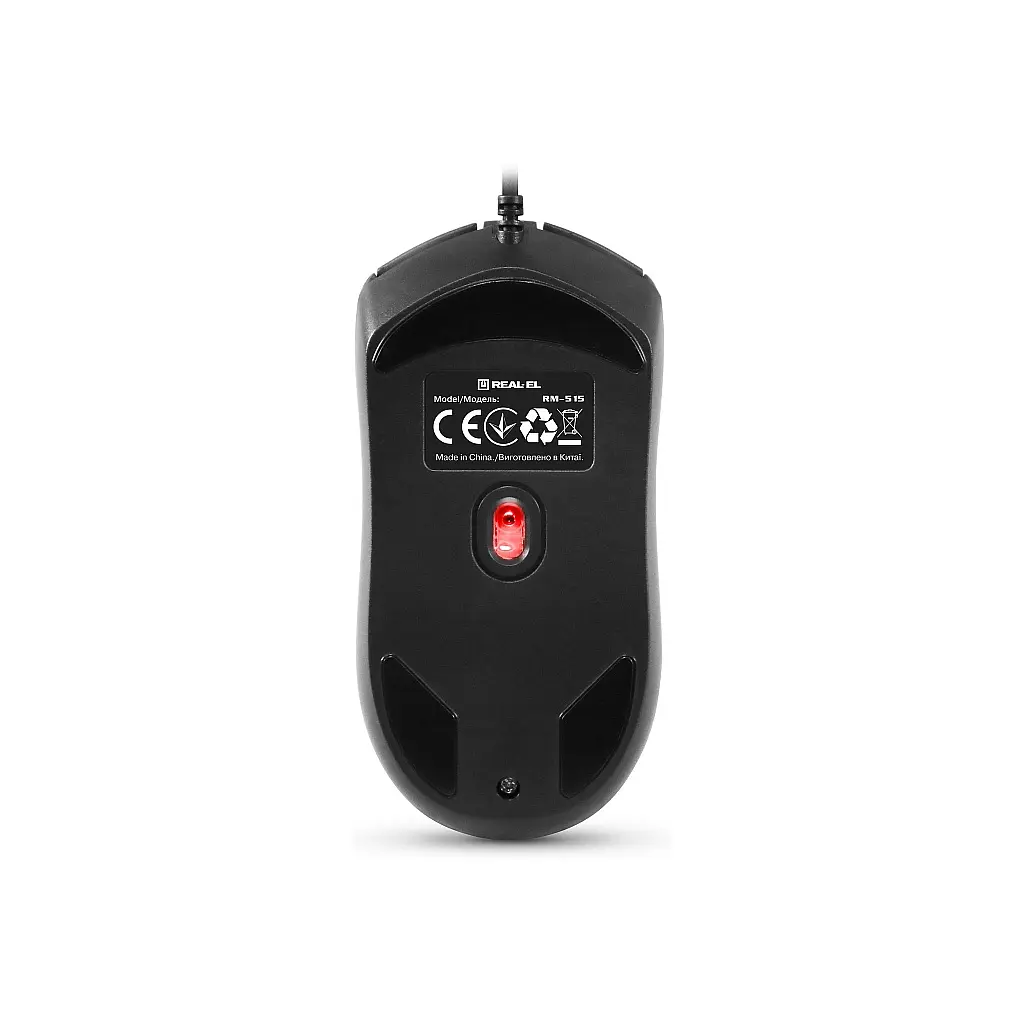 Мишка REAL-EL RM-515 USB Black (EL123200059) - фото 8