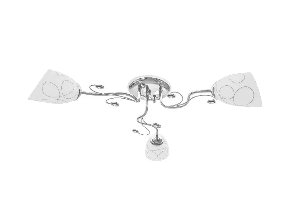 Люстра потолочная Brille в спальню E27 60W CH (LK-580C/3) - фото 5