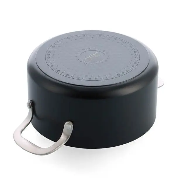 Каструля з кришкою KitchenAid АС, 20 см, 3,11 л, з керам покриттям, матовий чорний (CC010147-001) - фото 2
