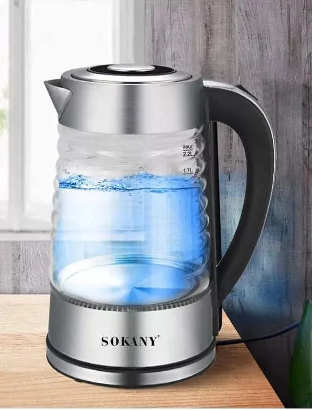Скляний чайник Sokany SK-1027, 2200 Вт, 2,2 літра електролектроча - фото 4