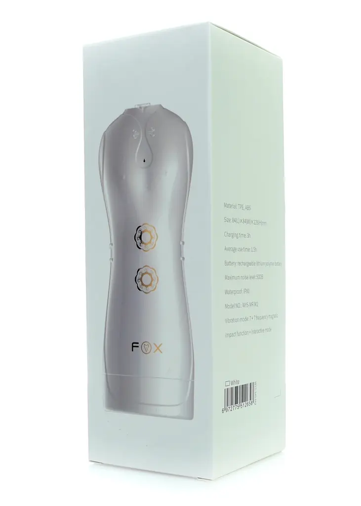 Мастурбатор Vibrating and Flashing Masturbation Cup USB 7+7 Function / Talk Mode (White) Boss Series 63-00038 98358 - фото 4