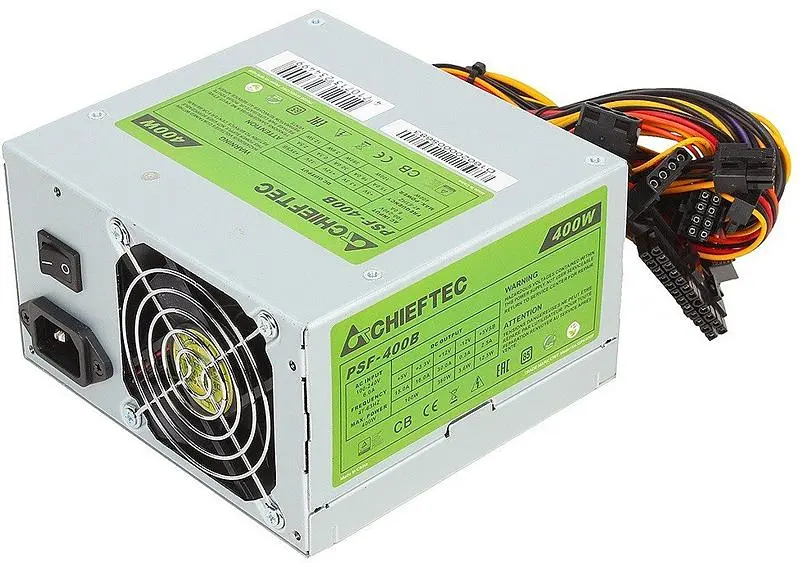 БЖ 400W Chieftec SMART PSF-400B, 80 mm, ~85%, Bulk (PSF-400B) - фото 4