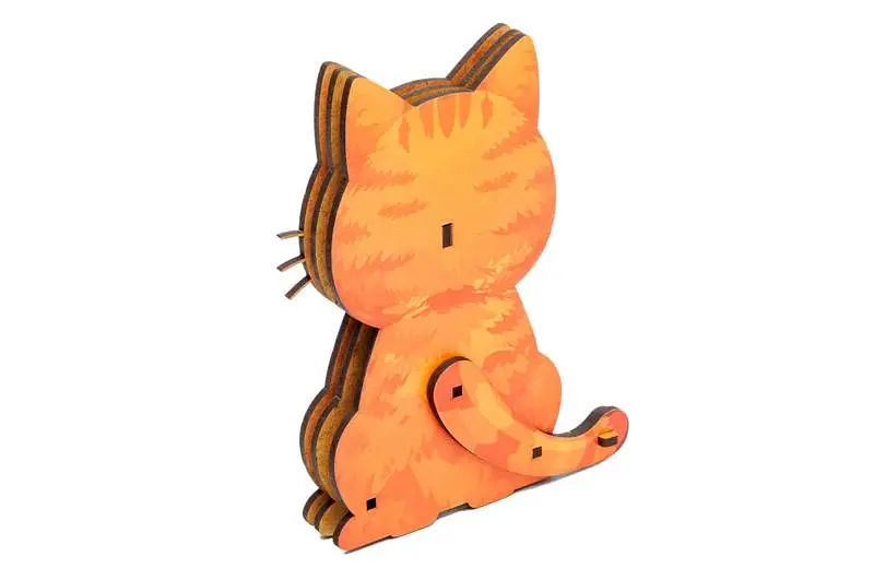 Конструктор дерев'яний Puz-00974 "Turbo Cat" PuzzleOk - фото 2