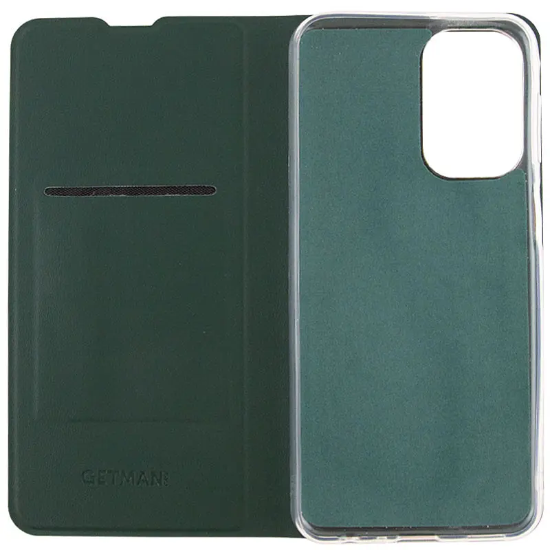 Кожаный чехол-книжка GETMAN Elegant (PU) для TECNO Camon 19 Зеленый - фото 4