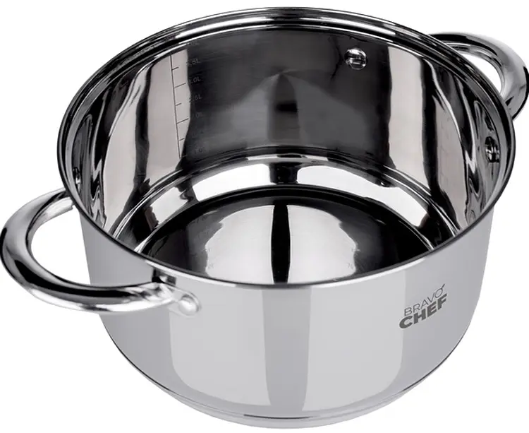 Каструля Bravo Chef, з кришкою, 18 см, 2,6 л (BC-2001-18) - фото 2