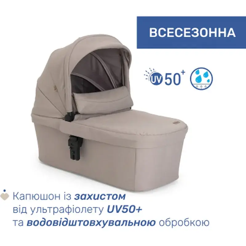 Коляска Chicco 2 в 1 Seety бежева (87097.43.01) - фото 4
