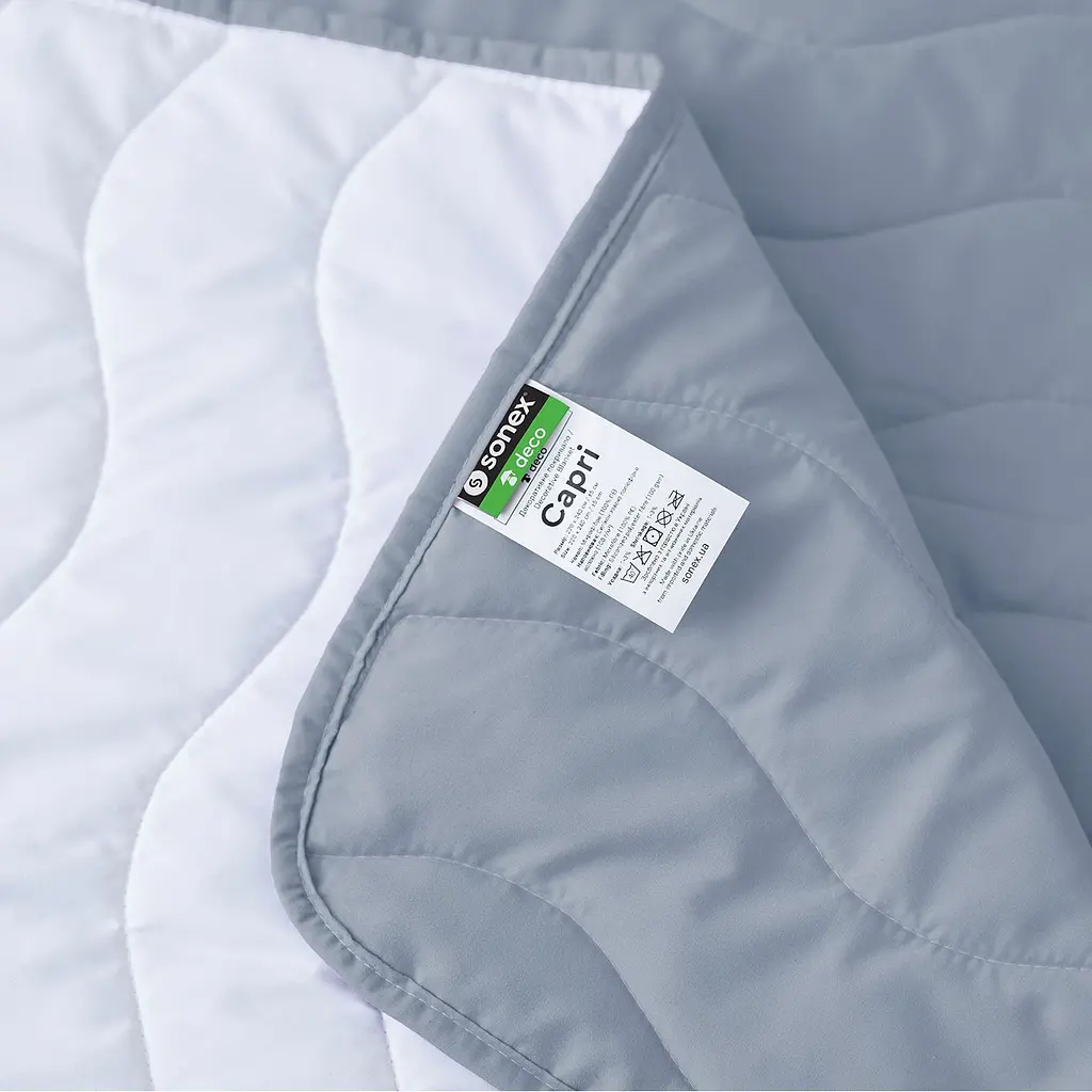 Декоративне покривало Sonex Capri 220х240 см сіре з білим (SO102405) - фото 9