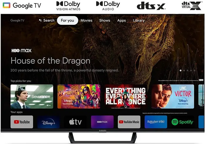 Телевизор смарт 43 дюйма Xiaomi TV A Pro - фото 4